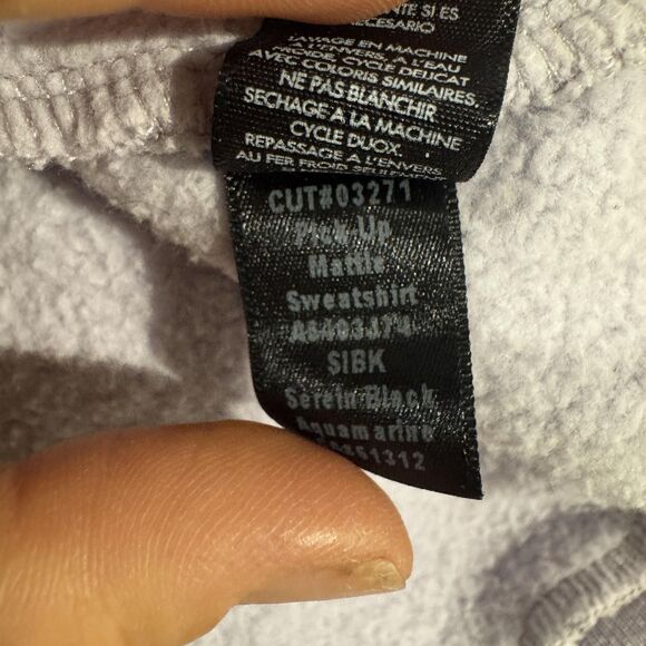 Koral Mantle Sweatshirt Women's Medium Black Lavender Warm Up Fleece - Picture 9 of 9